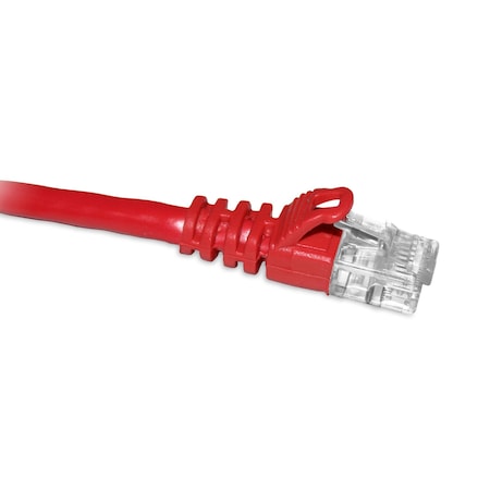 Enet Cat6 Red 6 Inch Patch Cable W/ Snagless Molded Boot (Utp)